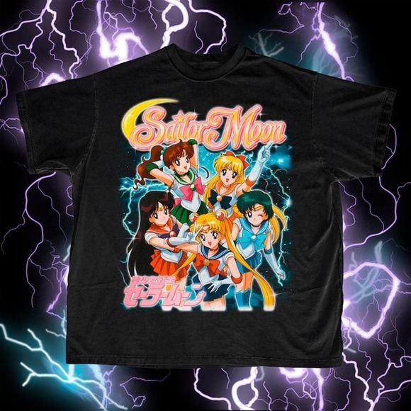 Sailor Moon Retro Bootleg Tshirt  Sailor Moon 90S Shirt - Picture 1 of 4